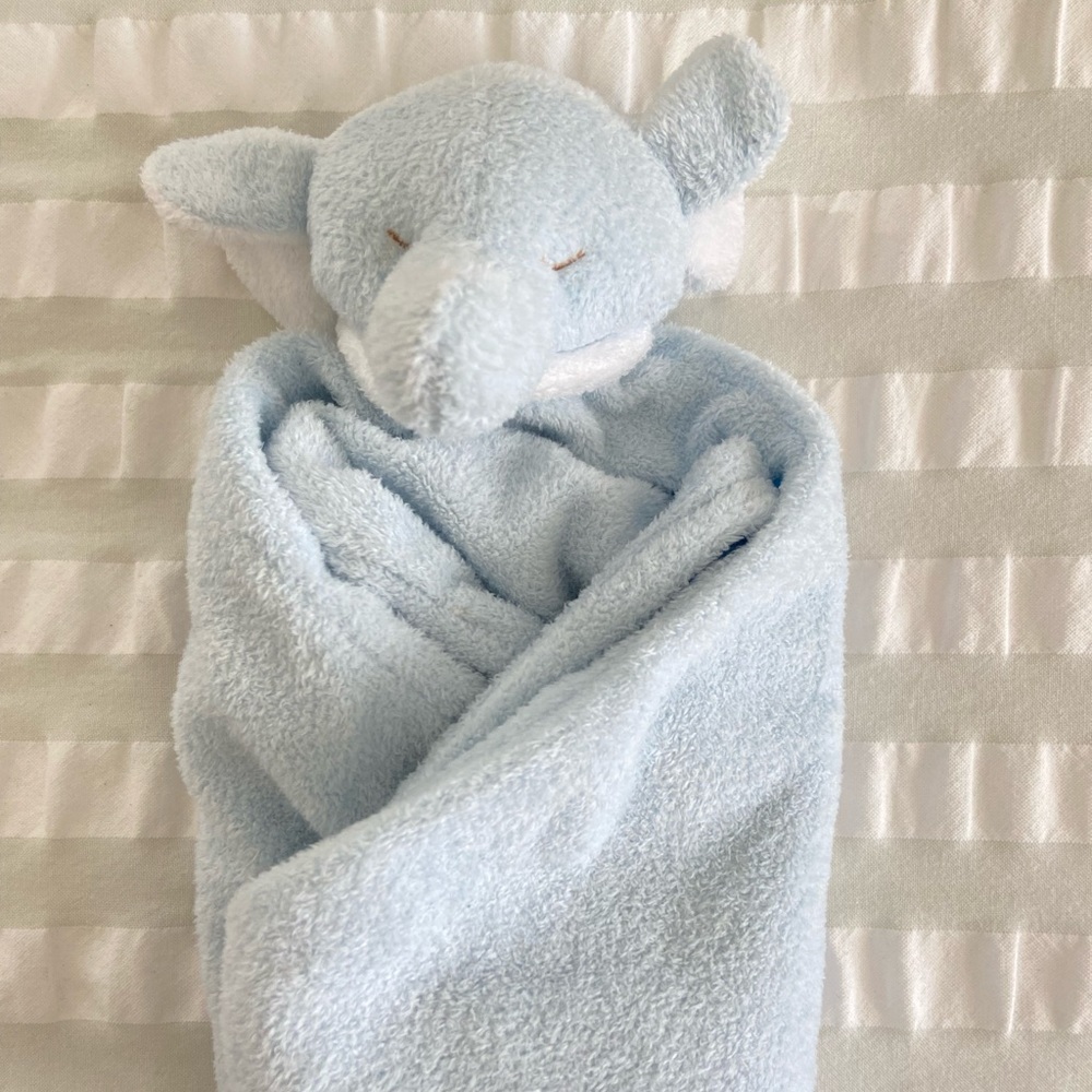 Angel Dear Blue Elephant Blankie